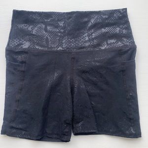 Never worn, black printed spandex